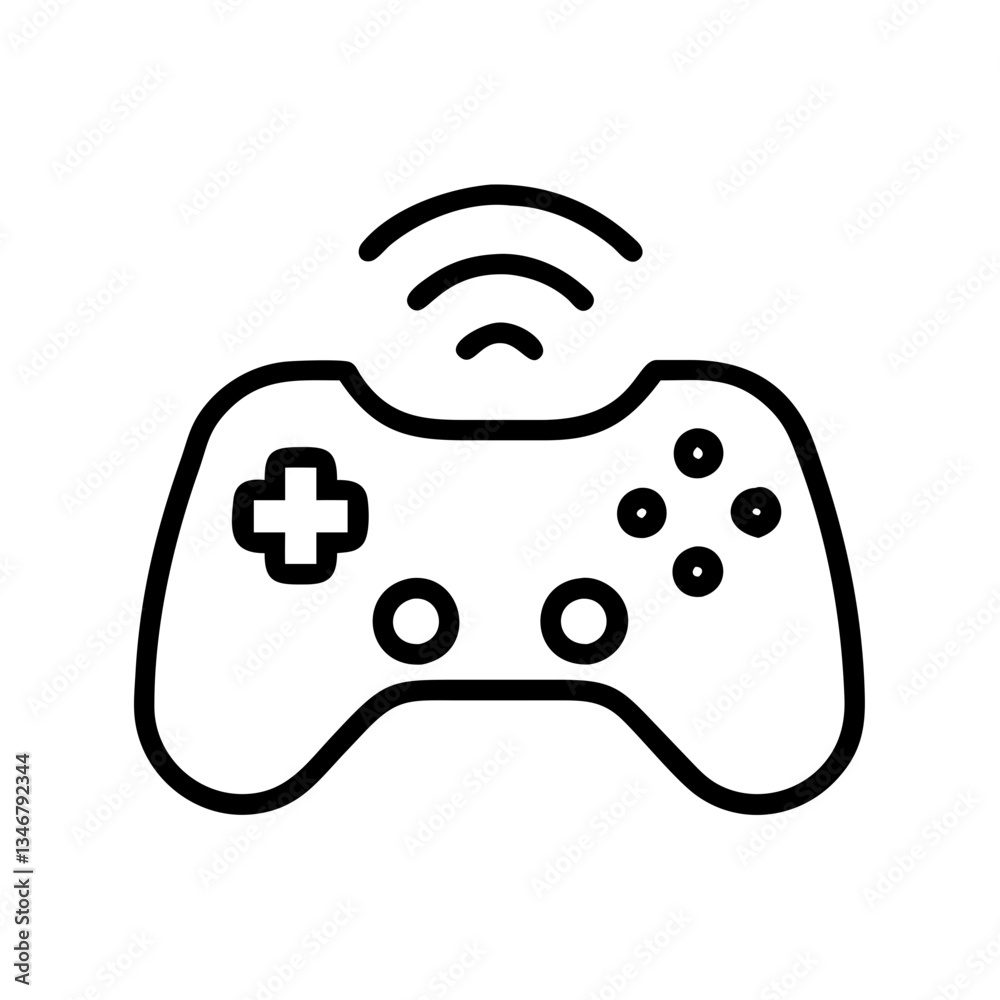 Gamepad vibration icon indicating wireless gaming experience
Gamepad vibration icon indicating wireless gaming experience