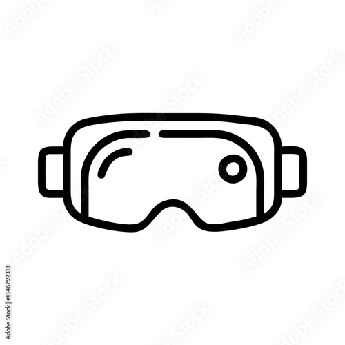 VR headset icon representing immersive virtual reality experience
