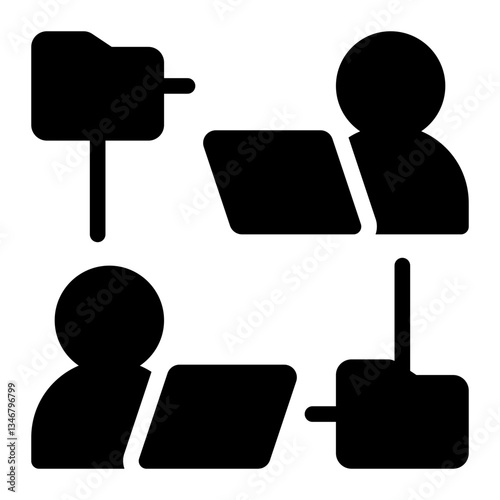file sharing glyph icon