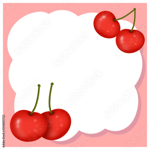 vector illustration of cherries