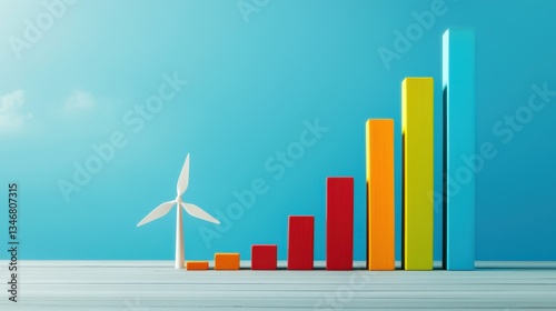 A bar chart comparing fossil fuel vs. renewable energy pricing trends.