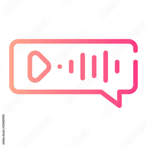 voicemail gradient icon