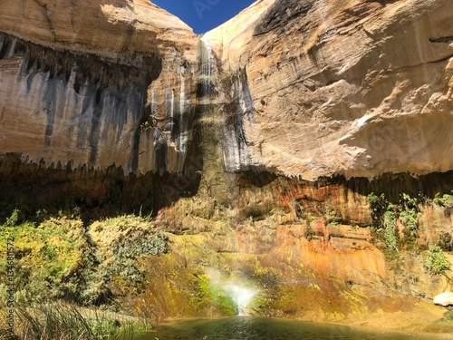 Upper Calf Creek Falls in Escalante National Monument in southern Utah