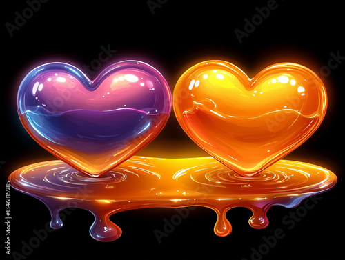 Beautiful heart-filled illustration for a lovely Valentine’s or Women’s Day greeting.