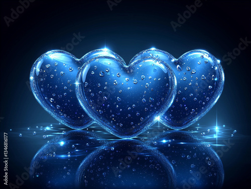 Colorful heart-filled background for a joyful Valentine’s or Women’s Day card.