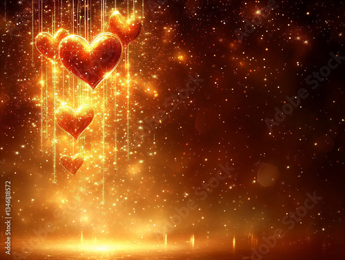 Charming heart-filled design for a beautiful greeting card, poster, or banner. Ideal for Valentine’s Day and Women’s Day.