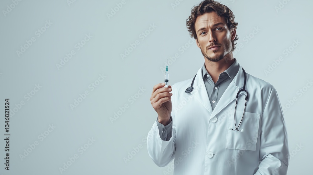 Minimalist Image of Doctor Ready for Patient Care Minimalist Image of Doctor Ready for Patient Care