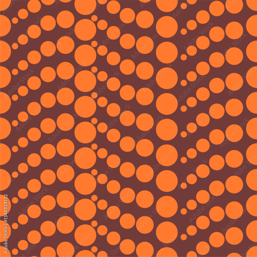 Seamless pattern with polka dot circles vector artistic print for textile paper decor wallpaper background endless creative art	
