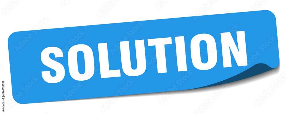 solution sticker. solution label solution sticker. solution label