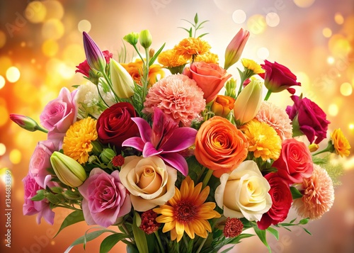 Happy Mothers Day Floral Illustration