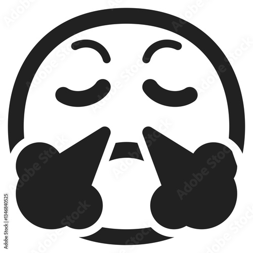 Face with Steam From Nose
