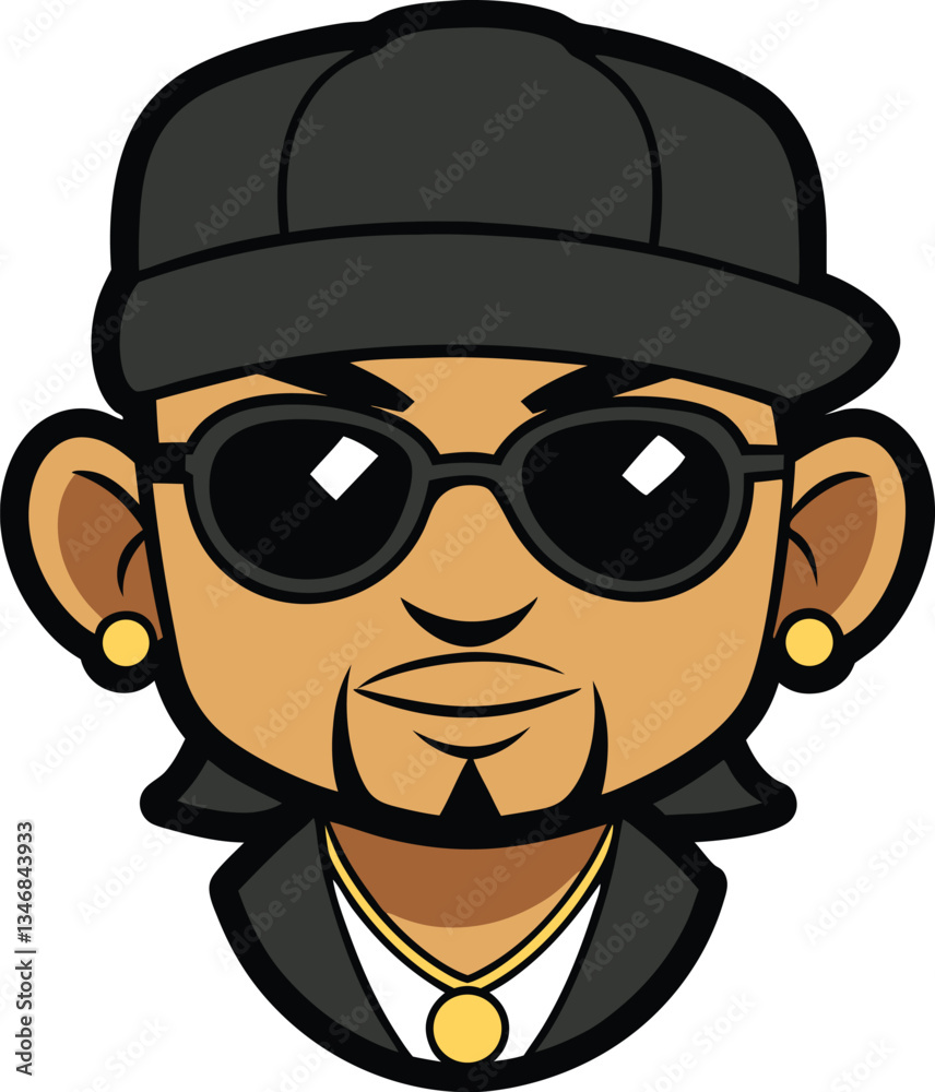 Cool person mascot logo Cool person mascot logo