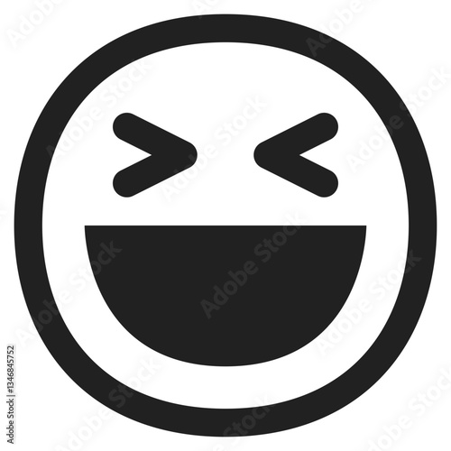 Grinning Face with Squinting Eyes
