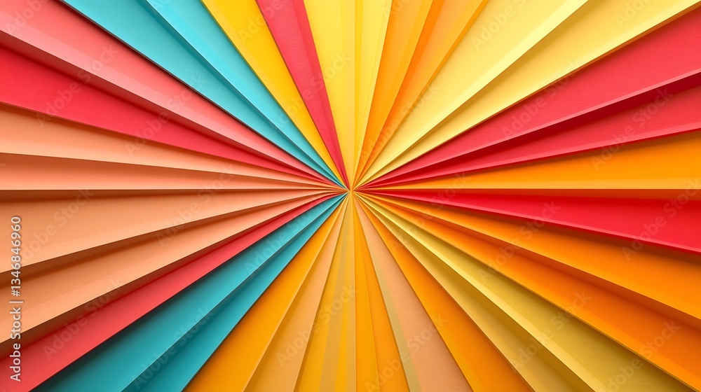 Vibrant Colorful Sunburst Spiral Abstract Geometric Background with Dynamic Diagonal Rays and Shapes Vibrant Colorful Sunburst Spiral Abstract Geometric Background with Dynamic Diagonal Rays and Shapes