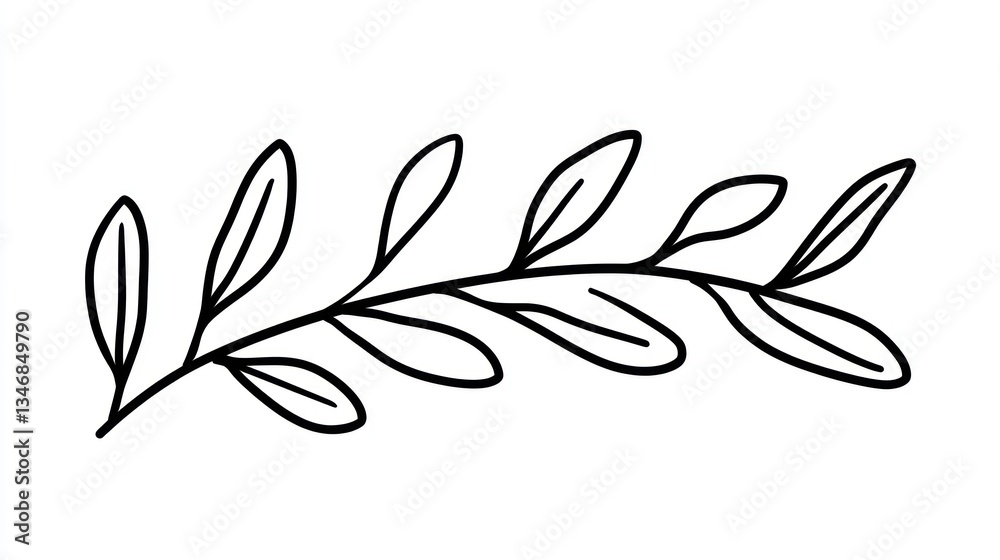 Simple Leaf Branch Design Simple Leaf Branch Design