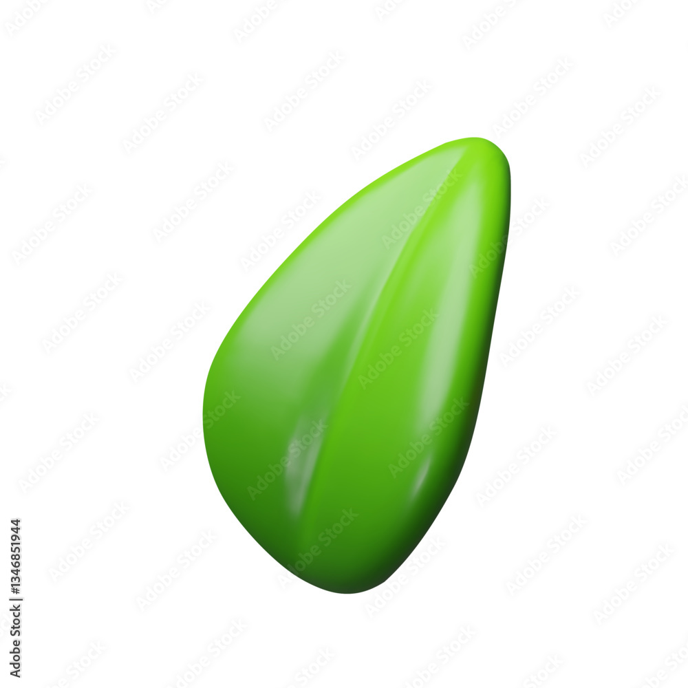 3d left green leaf. Three-dimensional vector plant illustration. Realistic eco element. Environment spring symbol. botanical emblem, ecology energy. Tree design herb 3d left green leaf. Three-dimensional vector plant illustration. Realistic eco element. Environment spring symbol. botanical emblem, ecology energy. Tree design herb
