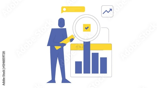 Illustration of Business Analytics Featuring Graphs and Statistics