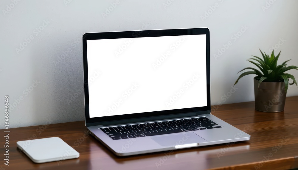 laptop on the table laptop on the table