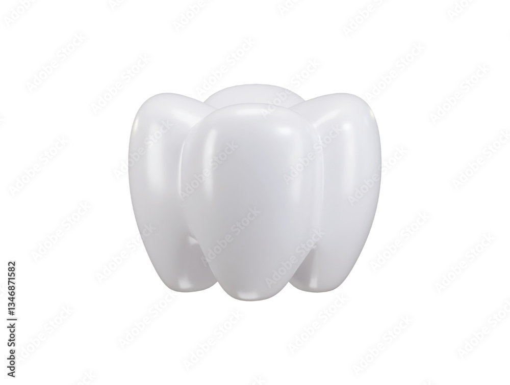 Dant icon 3d render concept of dentistry icon vector illustration