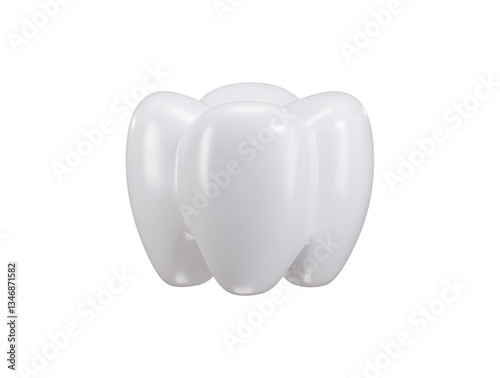 Dant icon 3d render concept of dentistry icon vector illustration