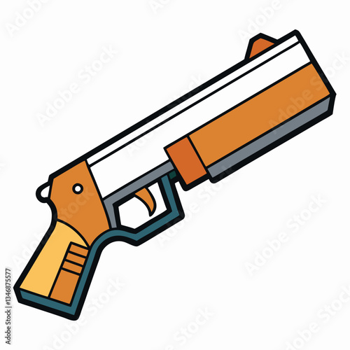 Rossi Circuit Judge gun , police weapon vector design, military vector design illustration.