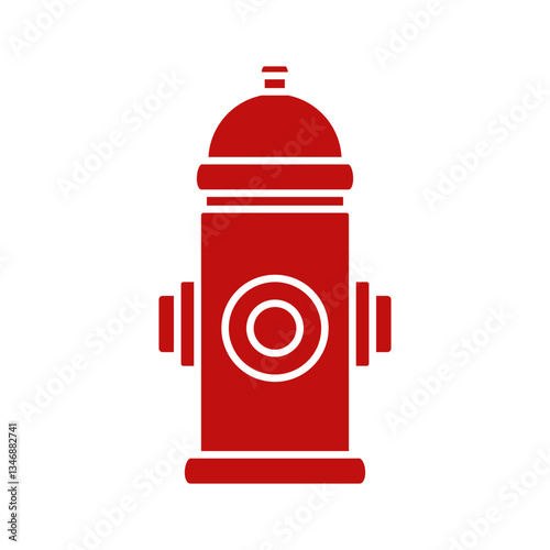 hydrant icon, simple flat style, illustration, logo sign symbol pictogram template, for ui or ux isolated on white for mobile app, editable