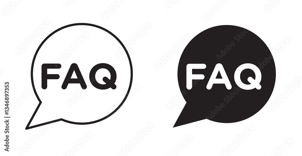 Obraz premium FAQs icon