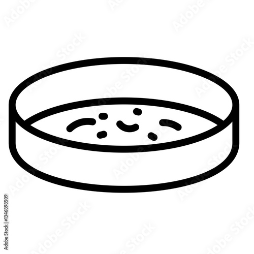 Petri Dish  Icon Element For Design	