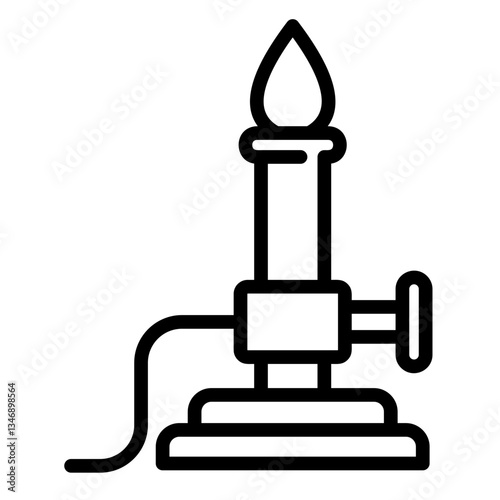 Bunsen Burner  Icon Element For Design	
