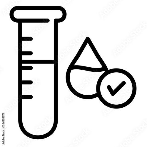 Water Purity Testing  Icon Element For Design	