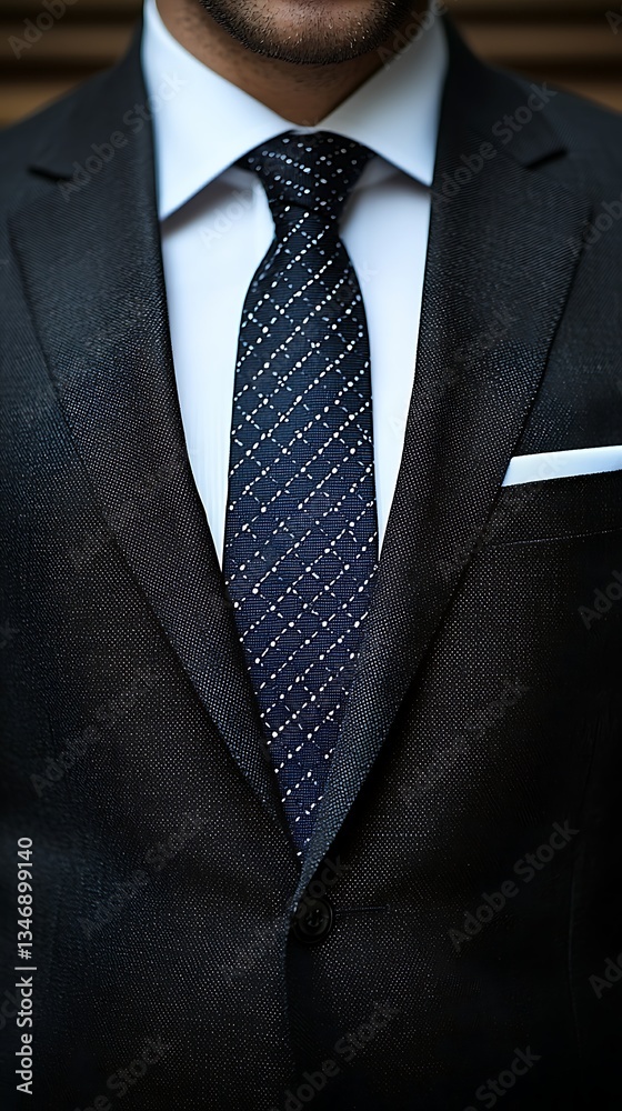 Man in Suit for Close-up, Formal Wear. Man in Suit for Close-up, Formal Wear.