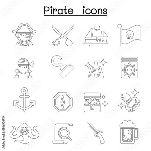 Pirate icon set