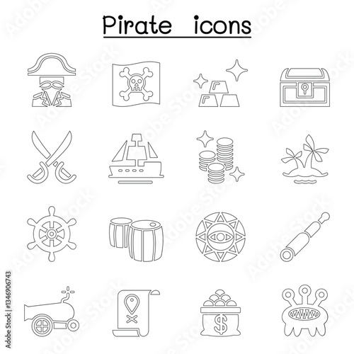 Pirate icon set