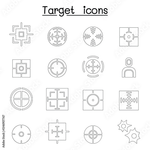 Target icon set