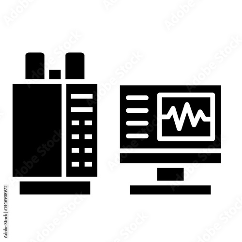 Gas Chromatography  Icon Element For Design	