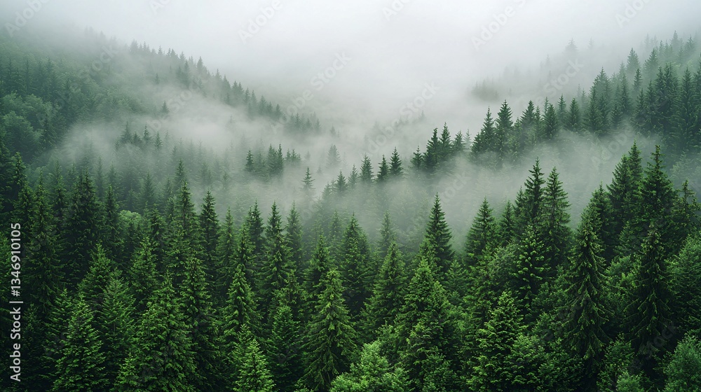 Misty Mountain Forest View Misty Mountain Forest View