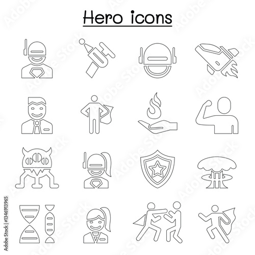 Hero icon set