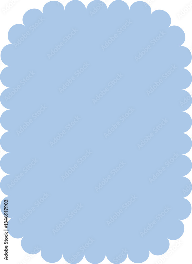 Obraz premium Cute Blue Paper Note