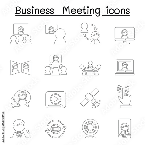 Business Meeting icons