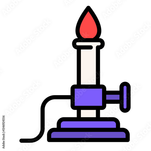 Bunsen Burner  Icon Element For Design	