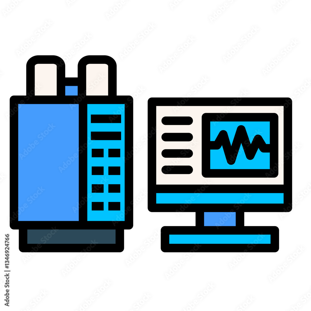 Gas Chromatography Icon Element For Design Gas Chromatography Icon Element For Design