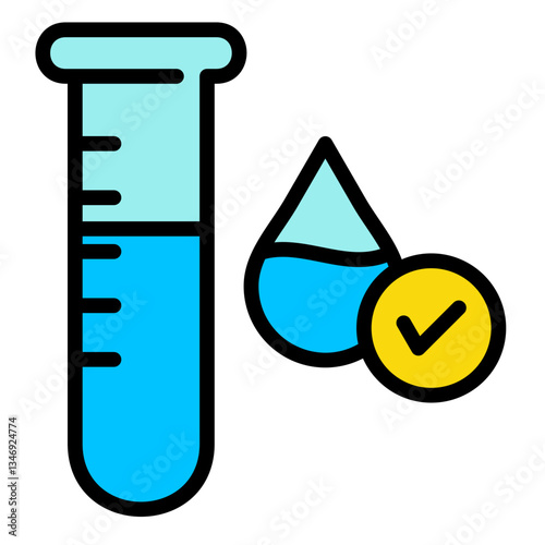 Water Purity Testing  Icon Element For Design	