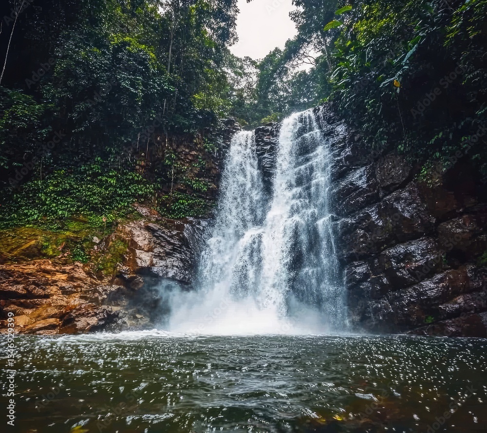 Fototapeta premium waterfall in the mountains