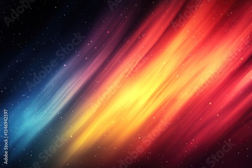 Abstract gradient background with black and deep red, pastel green, yellow, and blue, featuring a flat design, ideal for modern and elegant designs.