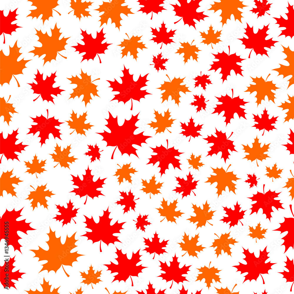 seamless pattern abstract leaf maple background seamless pattern abstract leaf maple background