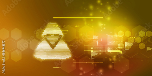 

2d illustration Cyber crime and internet privacy hacking. Network security, Cyber attack, Computer Virus, Ransomware, and Malware Concept