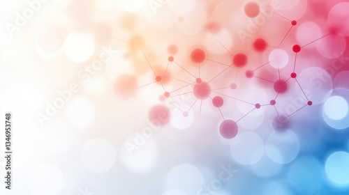 Digital Network Nodes, interconnected pathways symbolizing business collaboration and success, abstract design with a blurred background for emphasis