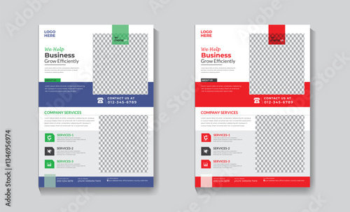 Modern Vector Business Card Template for Web and Design