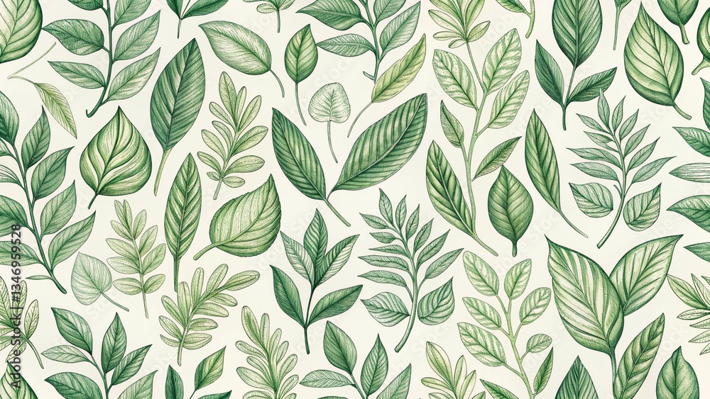Green plant and leafs pattern. Pencil, hand drawn natural illustration. Simple organic plants design. Botany vintage graphic art. 4k wallpaper, background. Simple, minimal, clean design Green plant and leafs pattern. Pencil, hand drawn natural illustration. Simple organic plants design. Botany vintage graphic art. 4k wallpaper, background. Simple, minimal, clean design