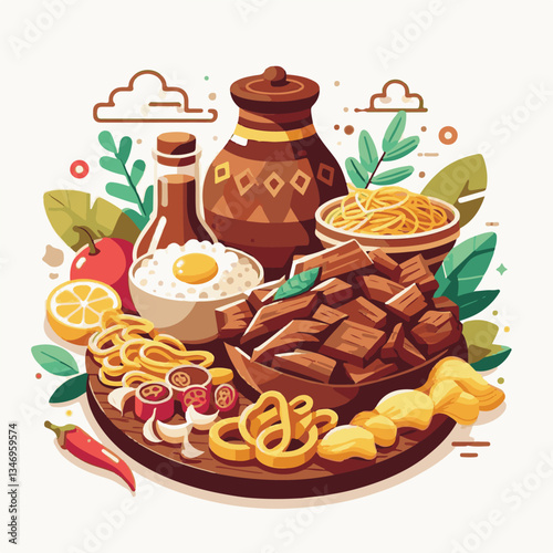meal, meat, dish, food, filipino, dinner, lunch, adobo, background, vinegar, cuisine, pork, plate, garlic, traditional, brown, asian, cooked, sauce, homemade, philippines, braised, soy, pepper, black,